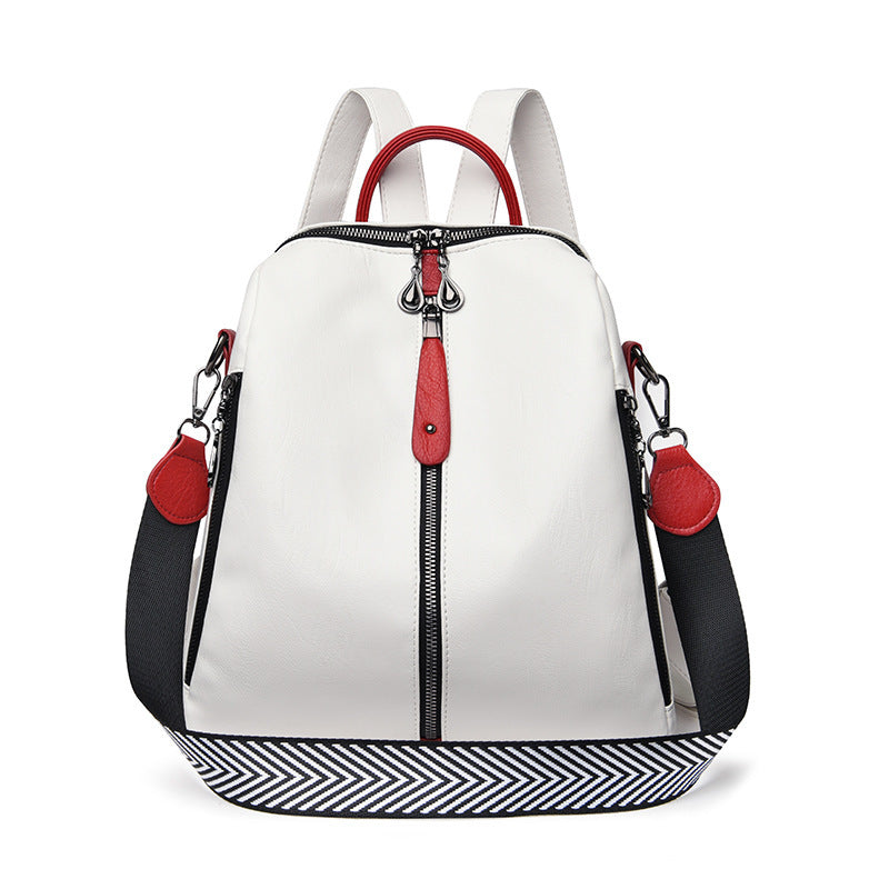 New Women Backpacks Soft Leather Backpack Fashion - ANIBEY