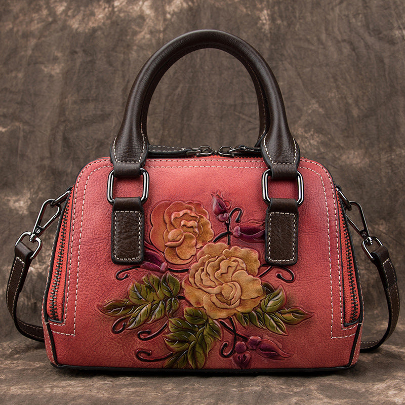 Genuine Leather Bag Women's Handbags Mini Vintage Casual Shoulder Bag - ANIBEY