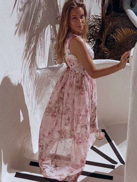 Printed chiffon dress - ANIBEY