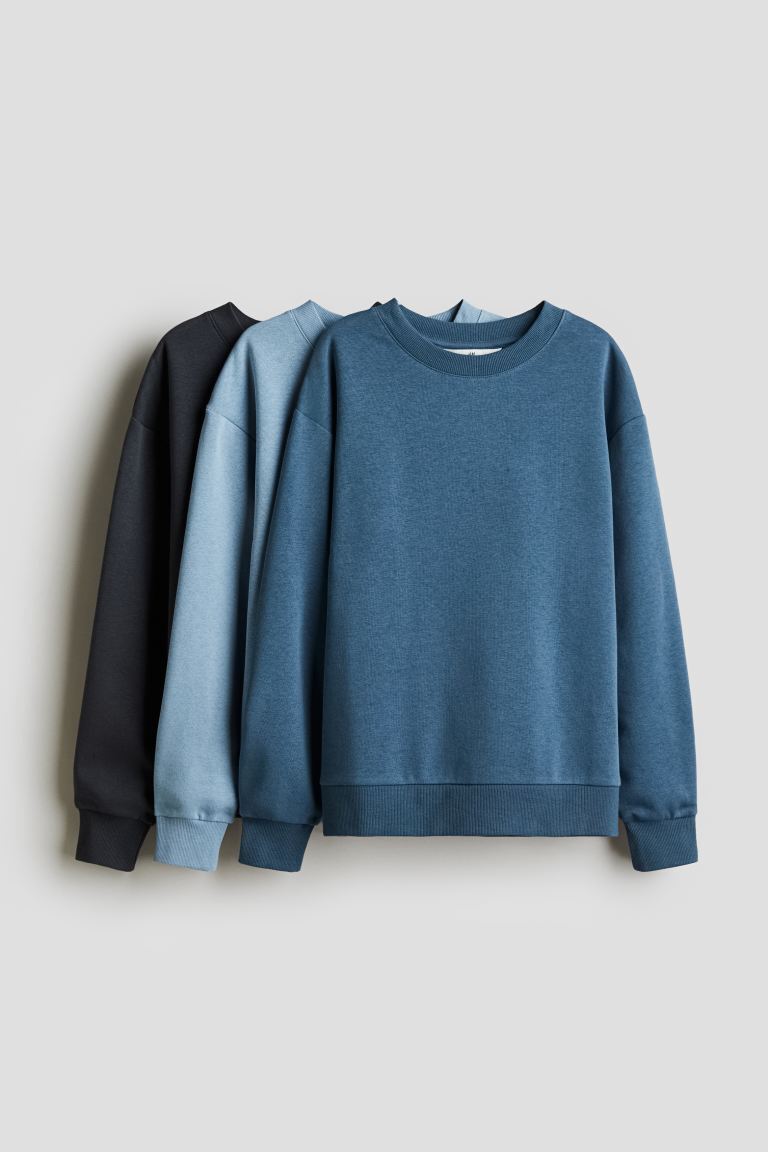 Sweatshirts for Men (Multicolor, S) (Pack of 3) - ANIBEY
