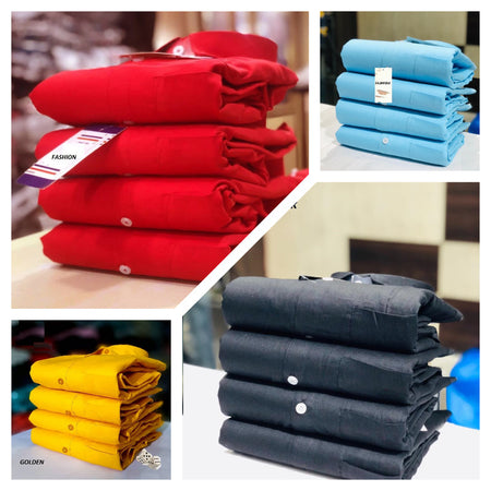 Combo of 4 Casual Shirts for Men (Multicolor, S) - ANIBEY