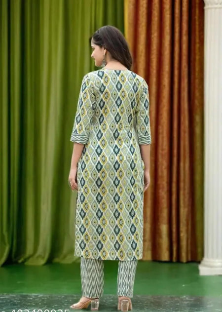 Women Viscose Rayon Kurta Pant Dupatta Set - ANIBEY