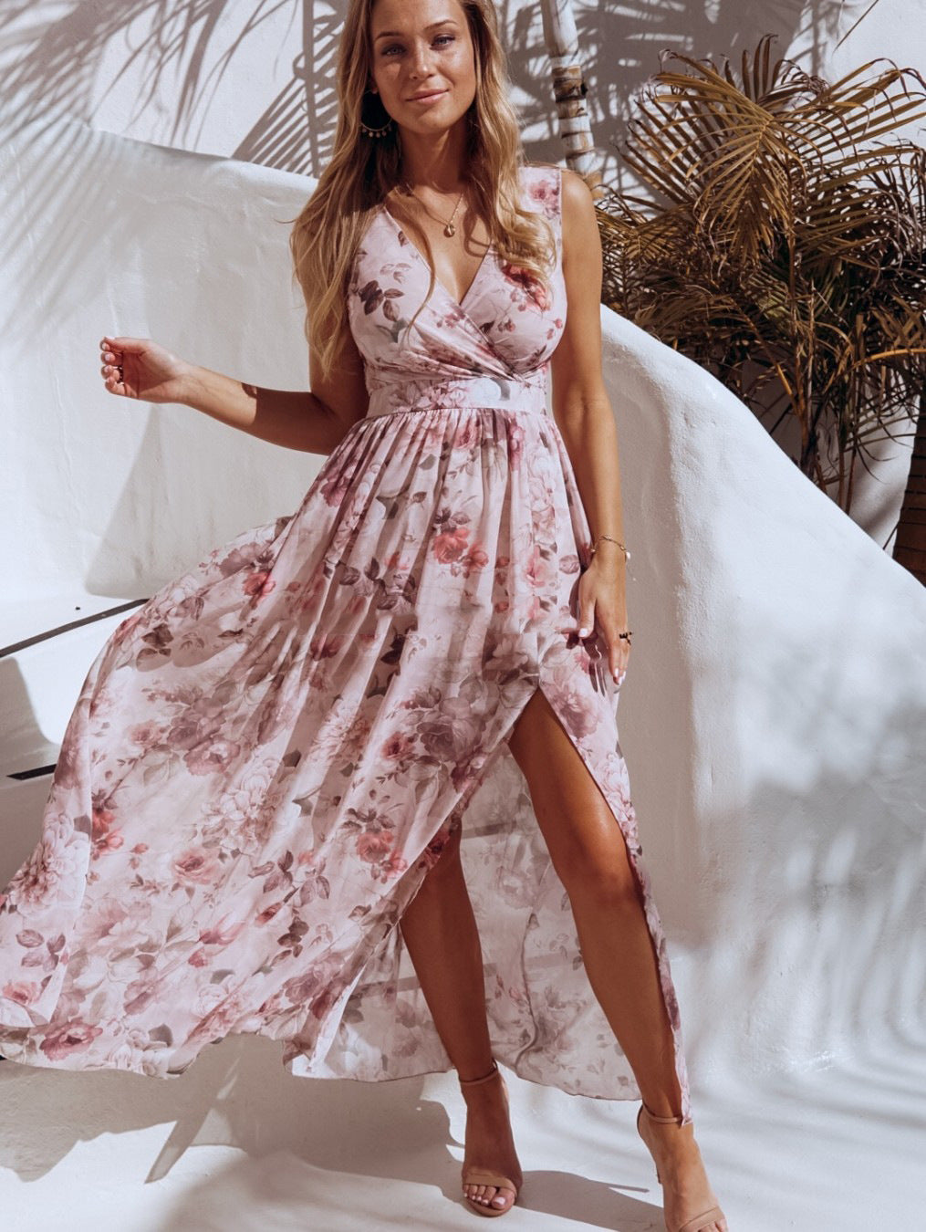 Printed chiffon dress - ANIBEY