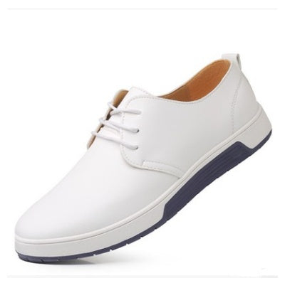 Leather Shoes Men's Business Formal Workwear Shoes Black Trendy Soft Shoes - ANIBEY