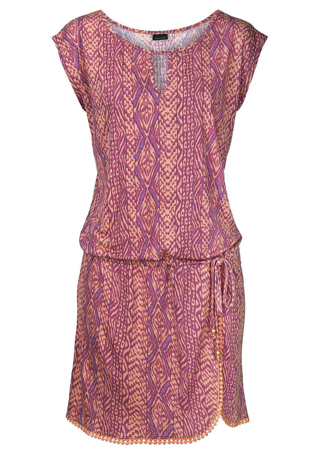 Nine teeth lace skirt elastic waist waist dress - ANIBEY