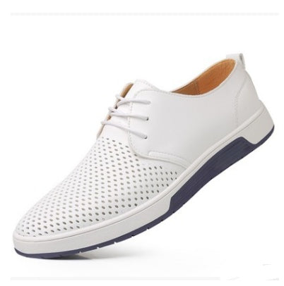 Leather Shoes Men's Business Formal Workwear Shoes Black Trendy Soft Shoes - ANIBEY