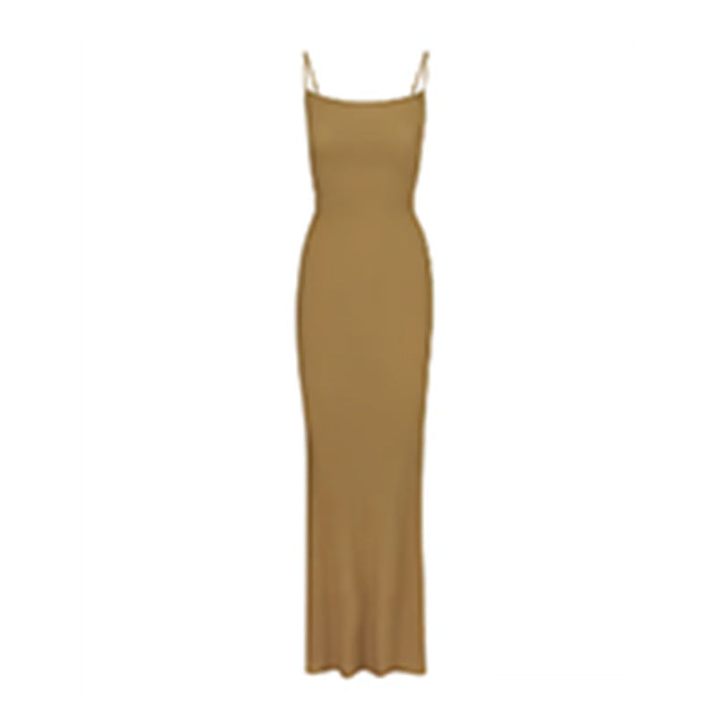 Skims Suspender Long Fishtail Skirt Sexy Dress - ANIBEY