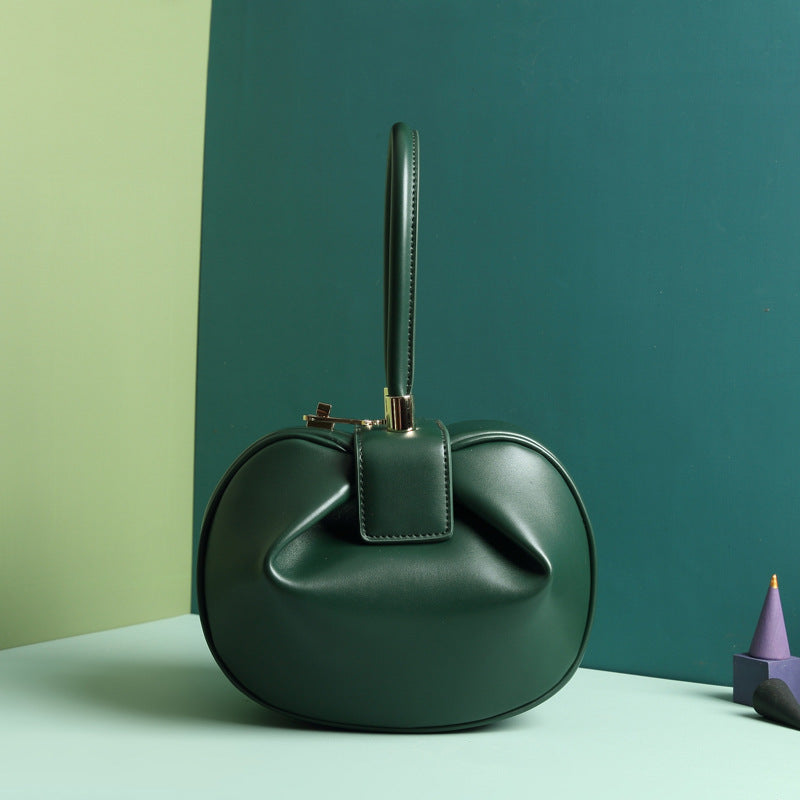 Leather handbags fashion dumplings handbag - ANIBEY