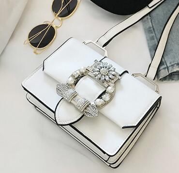 Fashion Designer Famous Bags For Women Designer Diamond Lock Bags Quality PU Leather Women Handbags Elegant Lady Shoulder Bags - ANIBEY