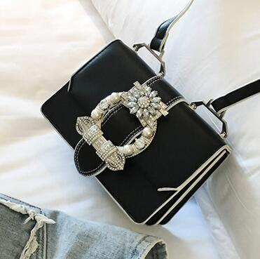 Fashion Designer Famous Bags For Women Designer Diamond Lock Bags Quality PU Leather Women Handbags Elegant Lady Shoulder Bags - ANIBEY