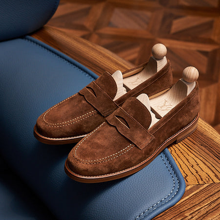 Retro Loafers Genuine Leather Handmade Leisure - ANIBEY