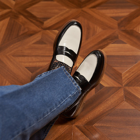 Retro Loafers Genuine Leather Handmade Leisure - ANIBEY