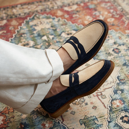 Retro Loafers Genuine Leather Handmade Leisure - ANIBEY