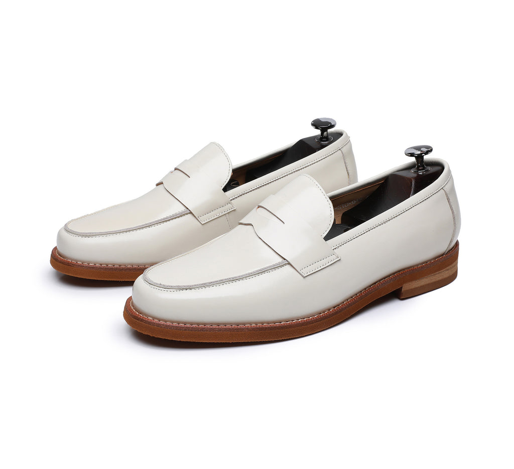 Retro Loafers Genuine Leather Handmade Leisure - ANIBEY