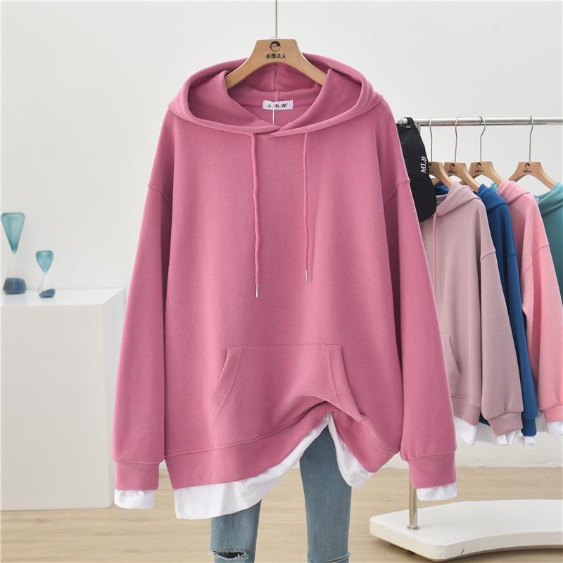 Women Oversized Hoodie with Kangaroo Pocket - ANIBEY