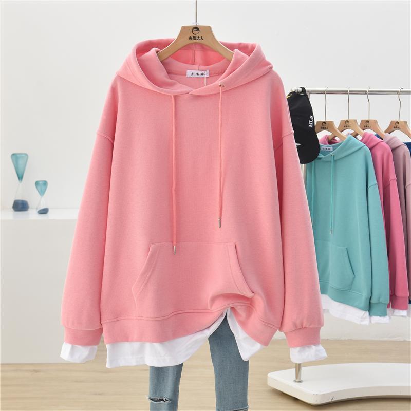 Women Oversized Hoodie with Kangaroo Pocket - ANIBEY