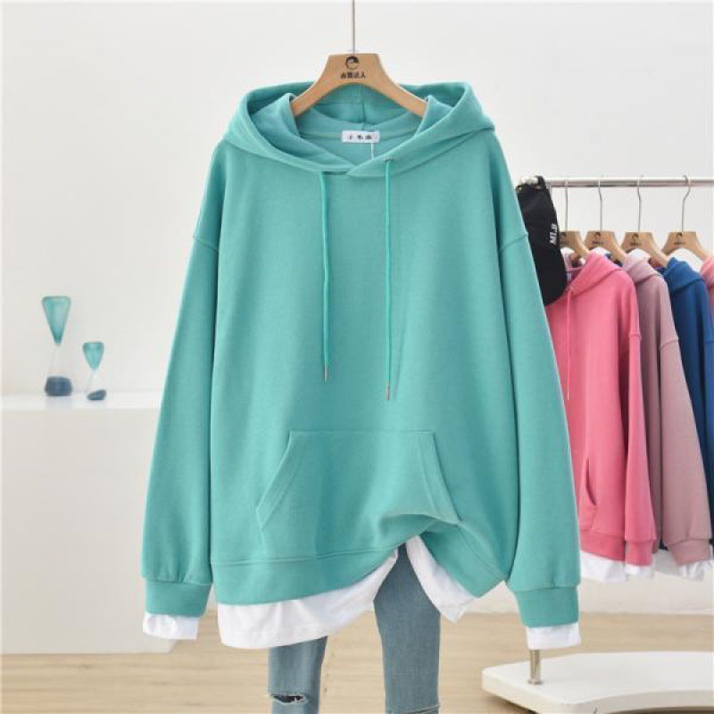 Women Oversized Hoodie with Kangaroo Pocket - ANIBEY