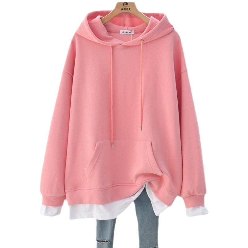 Women Oversized Hoodie with Kangaroo Pocket - ANIBEY