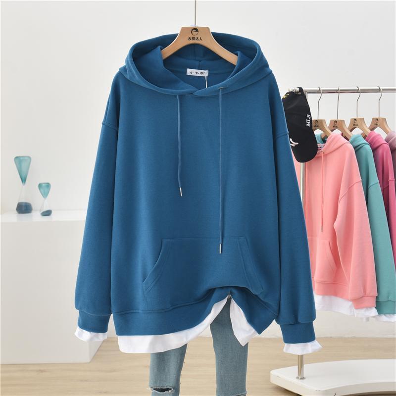 Women Oversized Hoodie with Kangaroo Pocket - ANIBEY