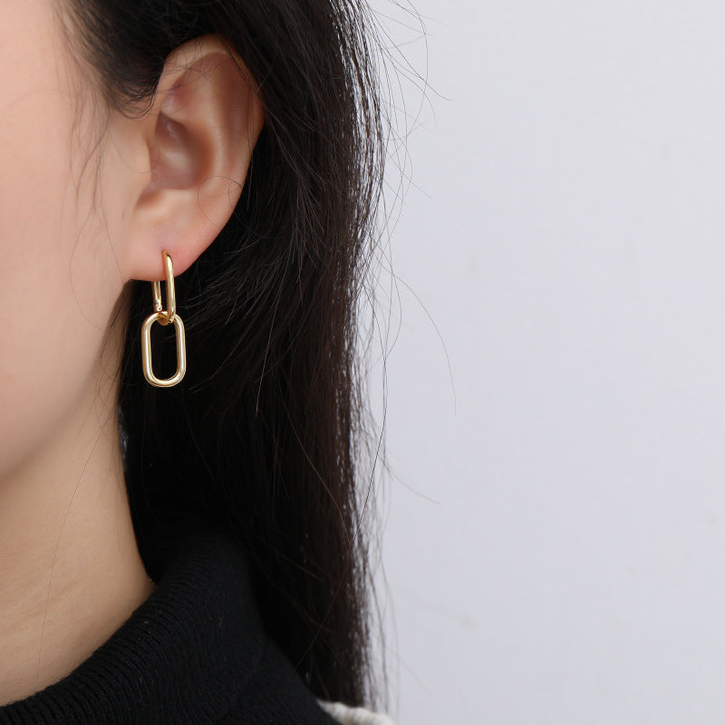 Women's Design Cold Metal Wind Ear Buckle Earrings - ANIBEY