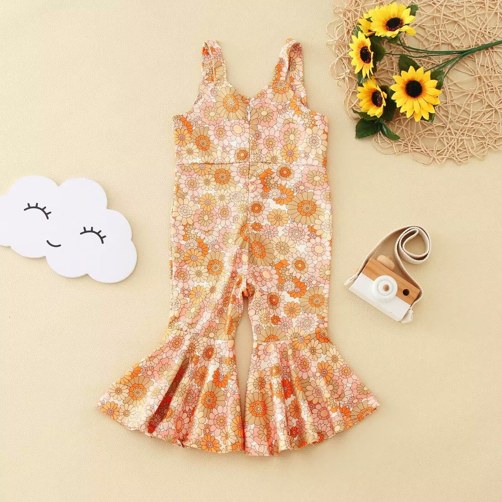Girls' Fashion Personalized Flared Overalls - ANIBEY