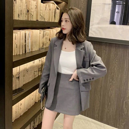 Two-piece Suit Of New Small Fragrant Short Skirt - ANIBEY