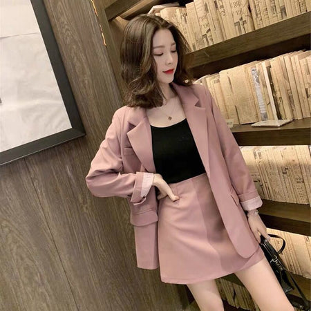 Two-piece Suit Of New Small Fragrant Short Skirt - ANIBEY