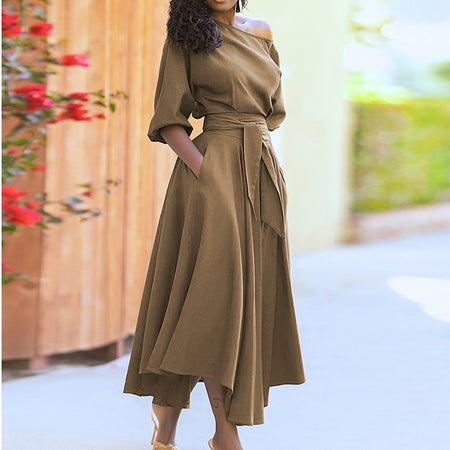 Oblique Shoulder Neck Strap Waist Temperament - ANIBEY