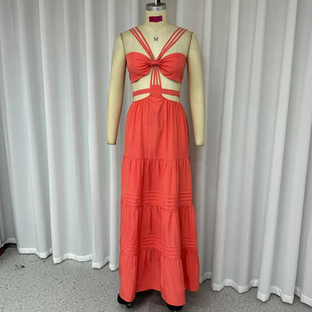 Fashion Sexy Tube Top Solid Color Wide Leg One-piece Trousers - ANIBEY