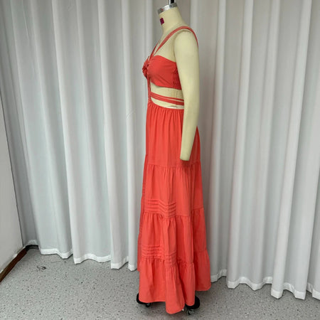 Fashion Sexy Tube Top Solid Color Wide Leg One-piece Trousers - ANIBEY