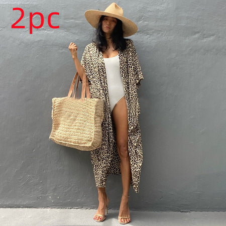Polyester Ladies Sun Protection Resort Beach Dress Cover Up - ANIBEY