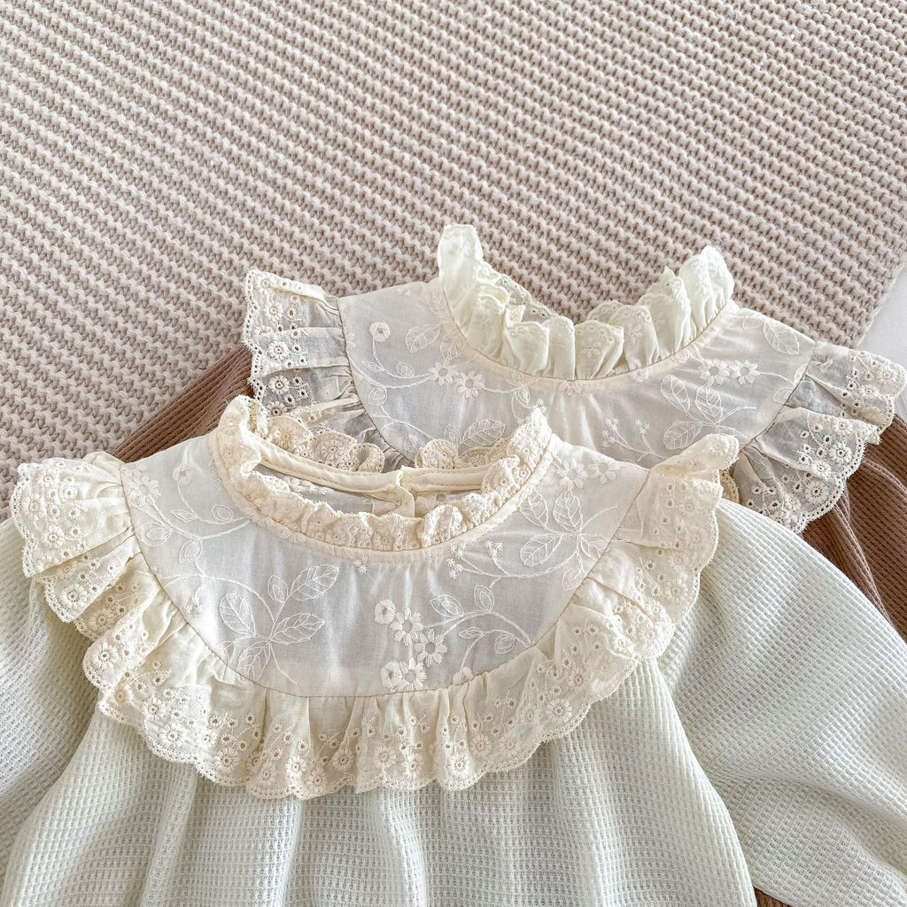 Baby Spring And Autumn Long Sleeve Lace Romper - ANIBEY