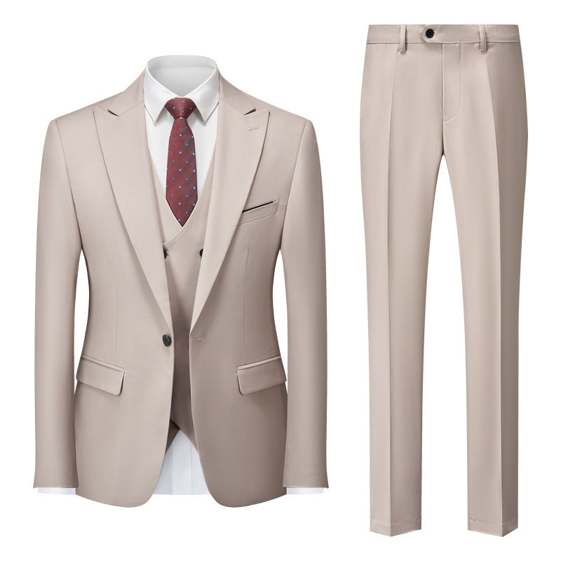 Men's Cotton Blend Business Cross-border Suit and Pant Set - ANIBEY