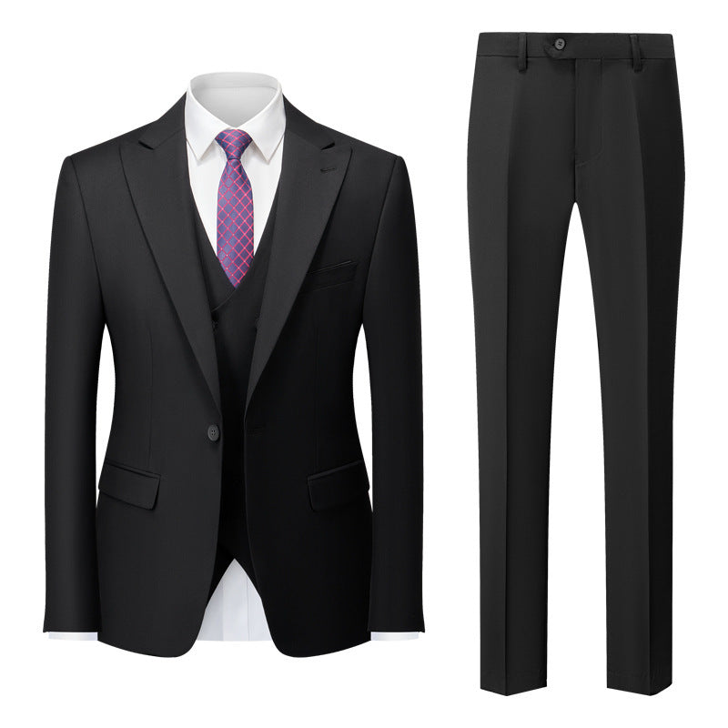 Men's Cotton Blend Business Cross-border Suit and Pant Set - ANIBEY
