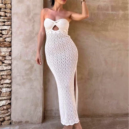 New Knitted Elastic Hip Hot Girl Dress - ANIBEY