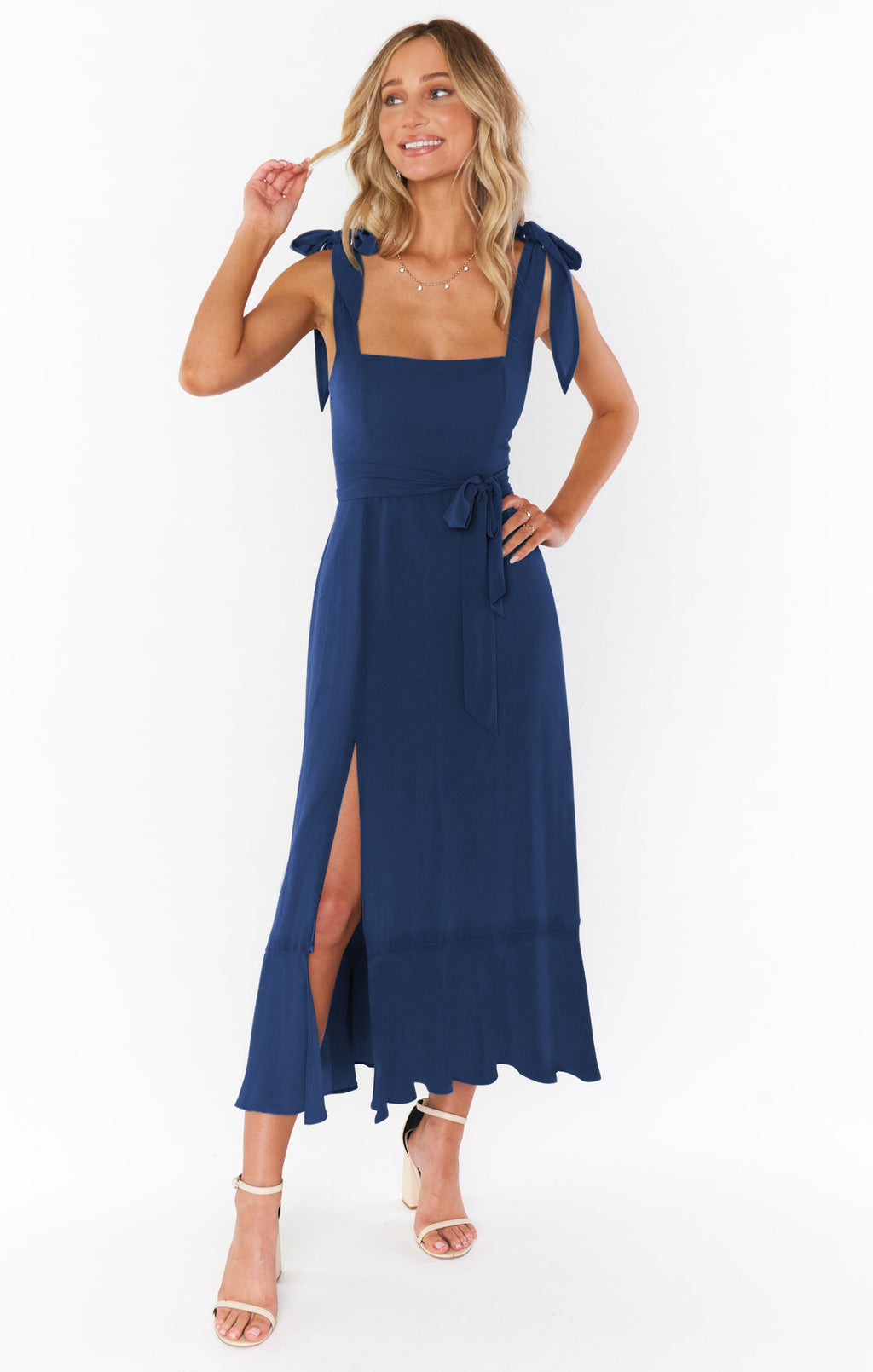 Women's Fashion Temperament Commuter Solid Color Dress - ANIBEY