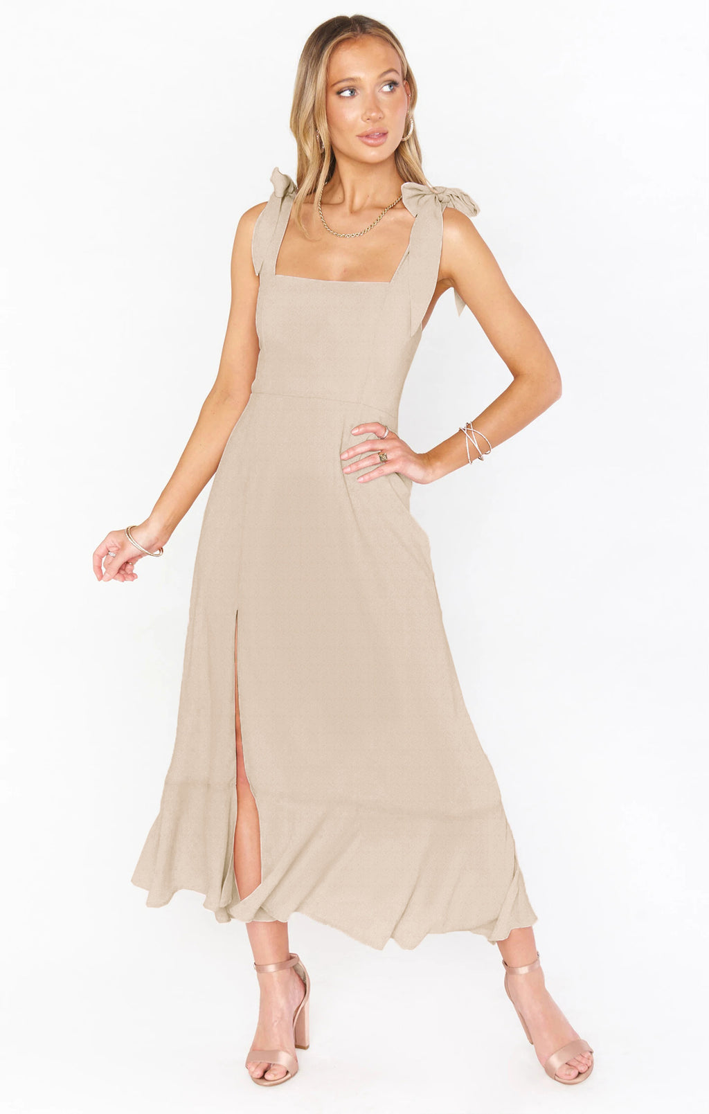 Women's Fashion Temperament Commuter Solid Color Dress - ANIBEY