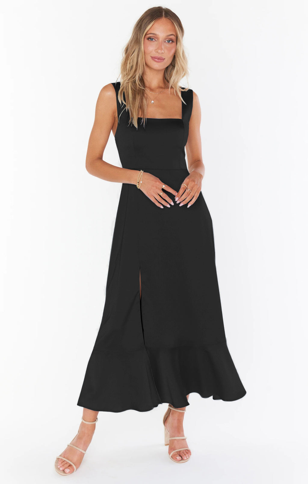 Women's Fashion Temperament Commuter Solid Color Dress - ANIBEY