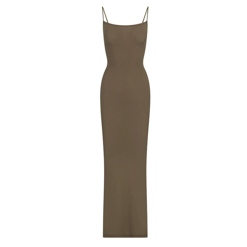 Skims Suspender Long Fishtail Skirt Sexy Dress - ANIBEY