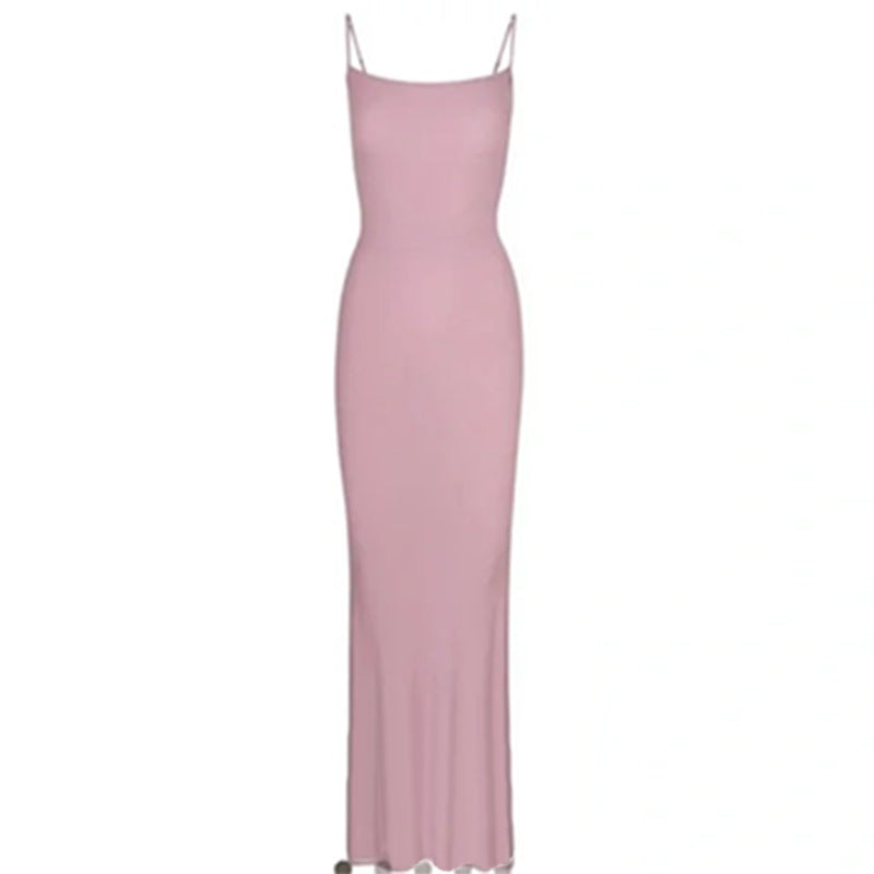 Skims Suspender Long Fishtail Skirt Sexy Dress - ANIBEY