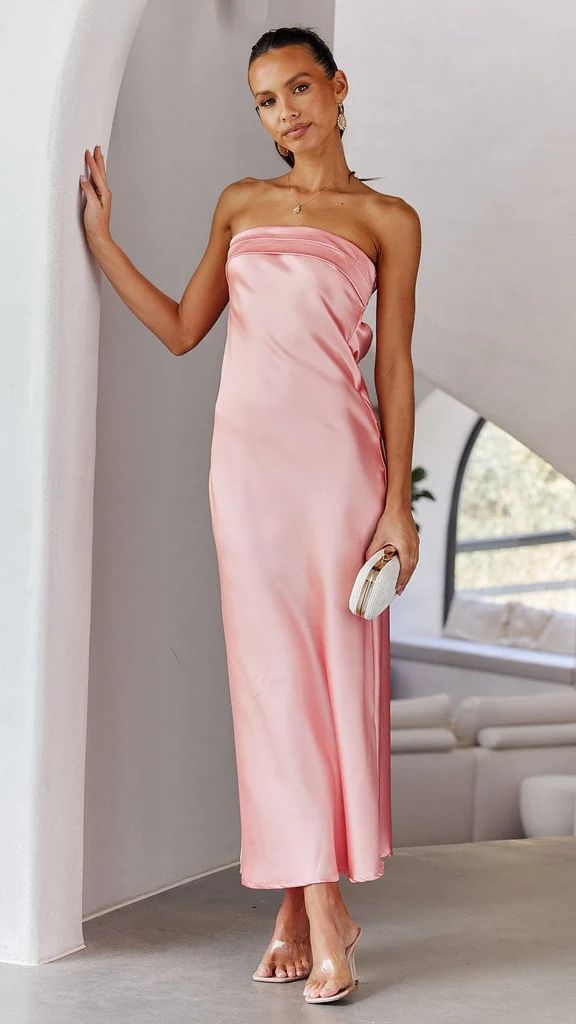 Spring And Summer New European And American Elegant Socialite Sleeveless Backless Tube Top Dress Women - ANIBEY