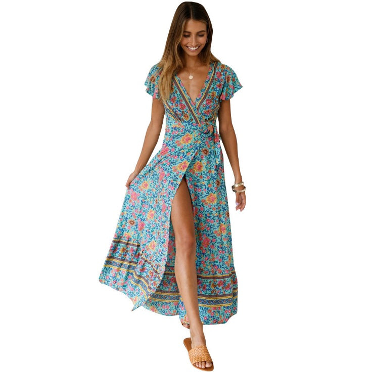 Printed Dress Sexy Dress - ANIBEY
