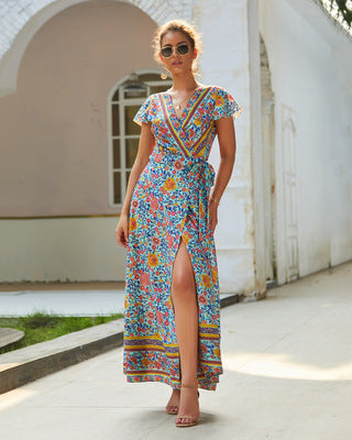 Printed Dress Sexy Dress - ANIBEY
