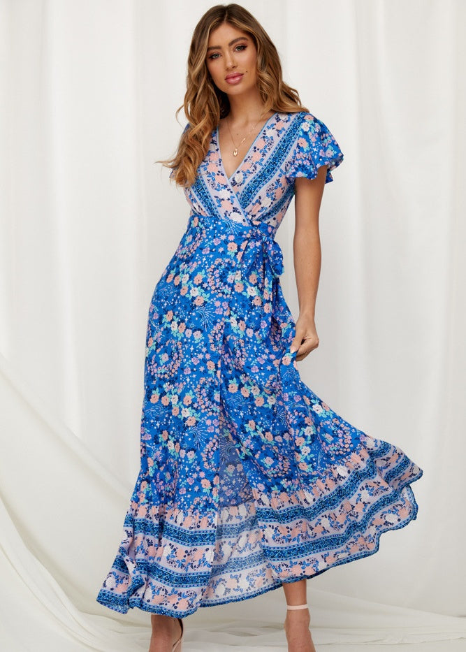 Printed Dress Sexy Dress - ANIBEY