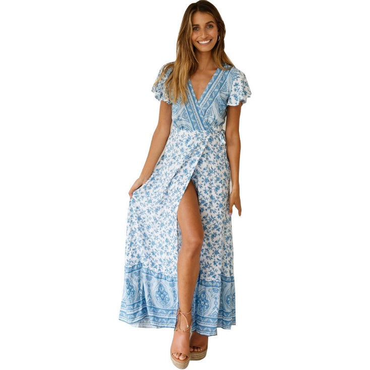 Printed Dress Sexy Dress - ANIBEY