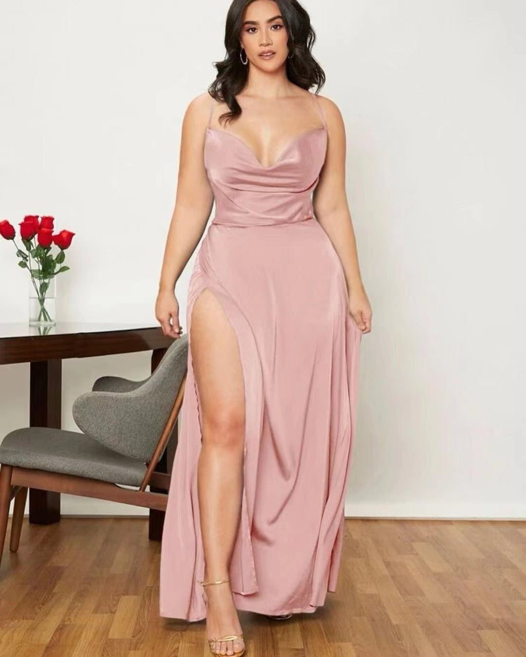 New Sexy Slimming Slim Fit Backless Waist-tight Dress - ANIBEY