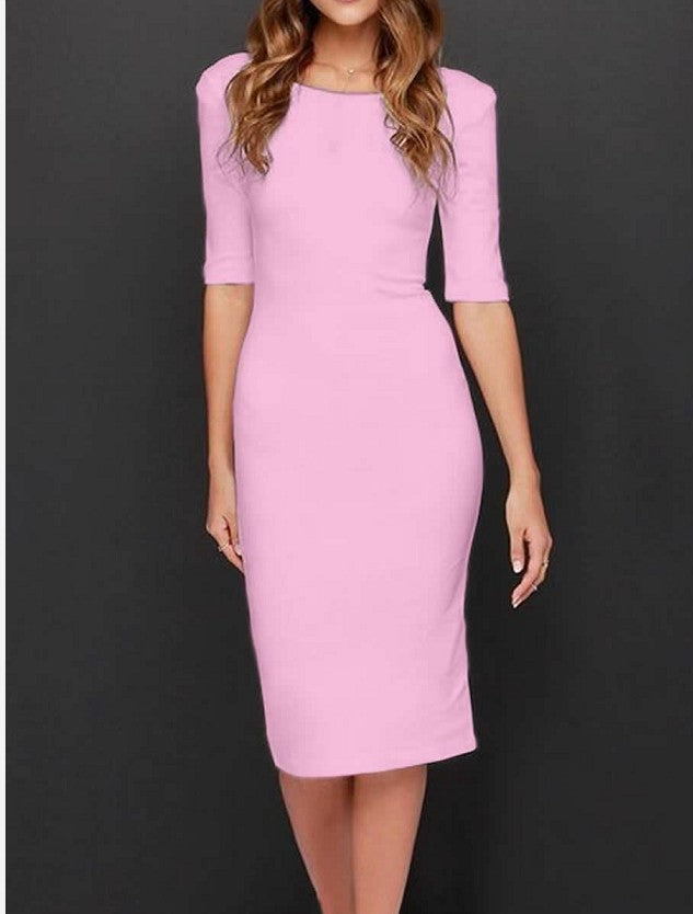 Summer EBay Hot Style Solid Color Sexy Halter Dress - ANIBEY