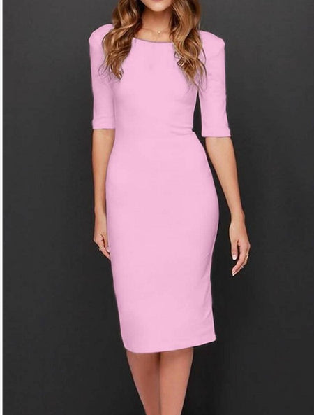 Summer EBay Hot Style Solid Color Sexy Halter Dress - ANIBEY