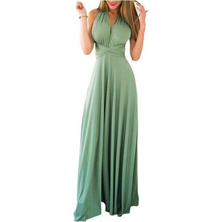 Women Boho Club Dress Bandage Long Dress Party Robe Longue - ANIBEY