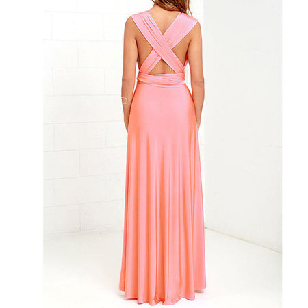 Women Boho Club Dress Bandage Long Dress Party Robe Longue - ANIBEY